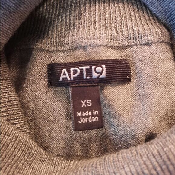 Apt 9 Sweater Turtleneck Grey - Picture 12 of 14